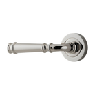 Door Lever Verona Rose Round Concealed Fix Left Hand Fixed Polished Nickel L122 xP59mm BPD52mm in Polished Nickel