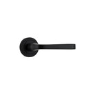 Door Lever Annecy Round Rose Pair Matt Black D52xP65mm
(Latch/Lock Sold Separately) in Matt Black