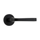 Door Lever Annecy Round Rose Pair Matt Black D52xP65mm
(Latch/Lock Sold Separately) in Matt Black