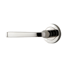 Door Lever Annecy Rose Round Concealed Fix Left Hand Fixed Polished Nickel L117xP66mm BPD52mm in Polished Nickel