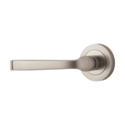 Door Lever Annecy Rose Round Concealed Fix Left Hand Fixed Satin Nickel L117xP66mm BPD52mm in Satin Nickel