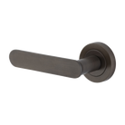 Door Lever Bronte Rose Round Concealed Fix Left Hand Fixed Signature Brass L117xP56mm BPD52mm in Signature Brass