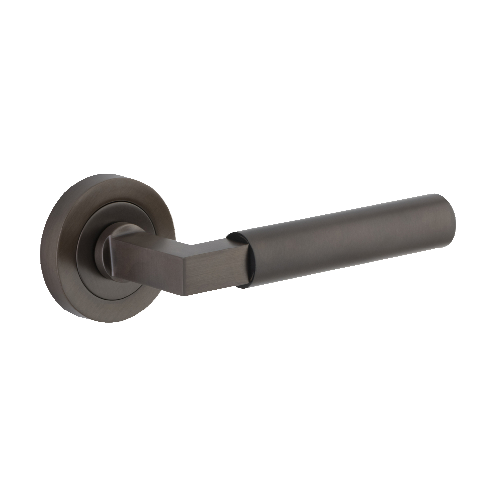 Door Lever Berlin Rose Pair Signature Brass (Latch/Lock Sold Separately) in Signature Brass