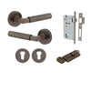 Door Lever Brunswick Rose Round Pair Signature Brass L120xP60mm BPD52mm Mortice Lock Euro Signature Brass CTC85mm Backset 60mm Euro Cylinder Key Thumb 5 Pin Signature Brass 65mm KA4 Escutcheon Euro Concealed Fix Round Pair D52xP10mm in Signature Brass