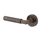 Door Lever Brunswick Rose Round Concealed Fix Left Hand Fixed Signature Brass L120xP60mm BPD52mm in Signature Brass