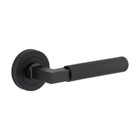 Door Lever Brunswick Round Rose Pair Matt Black D52xP65mm

(Latch/Lock Sold Separately) in Matt Black