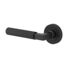 Door Lever Brunswick Round Rose Pair Matt Black D52xP65mm
Left Hand Fixed in Matt Black