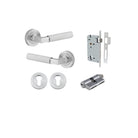 Door Lever Brunswick Rose Round Pair Brushed Chrome L120xP60mm BPD52mm Mortice Lock Euro Brushed Chrome CTC85mm Backset 60mm Euro Cylinder Dual Function 5 Pin Brushed Chrome 65mm KA4 Escutcheon Euro Concealed Fix Round Pair D52xP10mm in Brushed Chrome
