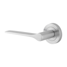 Door Lever Como Rose Round Concealed Fix Left Hand Fixed Brushed Chrome L119xP62mm BPD52mm in Brushed Chrome