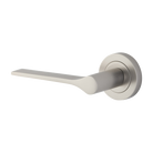 Door Lever Como Rose Round Concealed Fix Left Hand Fixed Satin Nickel L119xP62mm BPD52mm in Satin Nickel