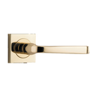 Door Lever Annecy Square Rose Pair Polished Brass H52xW52xP65mm
(Latch/Lock Sold Separately) in Polished Brass