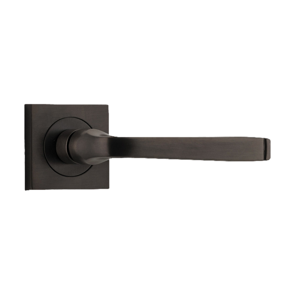 Door Lever Annecy Square Rose Pair Signature Brass H52xW52xP65mm
(Latch/Lock Sold Separately) in Signature Brass