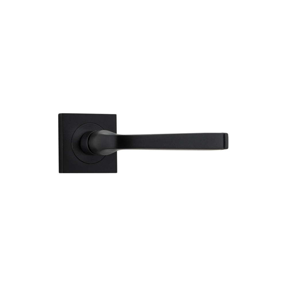 Door Lever Annecy Square Rose Pair Matt Black H52xW52xP65mm

(Latch/Lock Sold Separately) in Matt Black
