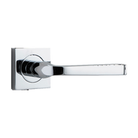 Door Lever Annecy Square Rose Pair Polished Chrome H52xW52xP65mm
(Latch/Lock Sold Separately) in Polished Chrome