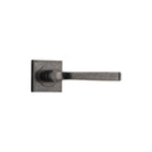 Door Lever Annecy Square Rose Pair Distressed Nickel H52xW52xP65mm
(Latch/Lock Sold Separately) in Distressed Nickel