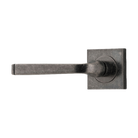 Door Lever Annecy Rose Square Concealed Fix Left Hand Fixed Distressed Nickel L117xP66mm BPH52xW52mm in Distressed Nickel