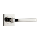 Door Lever Annecy Square Rose Pair Polished Nickel H52xW52xP65mm
(Latch/Lock Sold Separately) in Polished Nickel