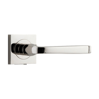 Door Lever Annecy Square Rose Pair Polished Nickel H52xW52xP65mm
(Latch/Lock Sold Separately) in Polished Nickel