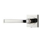 Door Lever Annecy Rose Square Concealed Fix Left Hand Fixed Polished Nickel L117xP66mm BPH52xW52mm in Polished Nickel