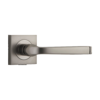 Door Lever Annecy Square Rose Pair Satin Nickel H52xW52xP65mm
(Latch/Lock Sold Separately) in Satin Nickel