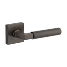 Door Lever Berlin Square Rose Pair Signature Brass L139xP60mm BP52x52mm in Signature Brass