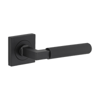 Door Lever Brunswick Sqaure Rose Pair Matt Black D52xP65mm
(Latch/Lock Sold Separately) in Matt Black