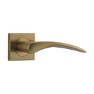 Door Lever Oxford Square Rose Pair Brushed Brass H52xW52xP64mm
(Latch/Lock Sold Separately) in Brushed Brass