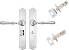 Door Lever Reims Chrome Plated Privacy Set in Chrome Plated