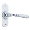 Door Lever Reims Latch Pair Chrome Plated H110xW43xP65mm in Chrome Plated