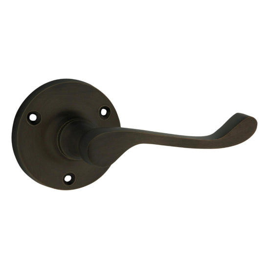 Door Lever Victorian Round Rose Pair Antique Brass D63xP58mm

(Latch/Lock Sold Separately) in Antique Brass