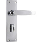 Door Lever Balmoral Privacy Pair Chrome Plated H156xW42xP46mm in Chrome Plated
