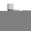 Door Lever Balmoral Lock Pair Satin Chrome H156xW42xP46mm in Satin Chrome