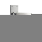 Door Lever Balmoral Lock Pair Satin Chrome H156xW42xP46mm in Satin Chrome
