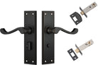 Door Lever Milton Antique Copper Privacy Set in Antique Copper
