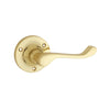 Door Lever Victorian Round Rose Pair Polished Brass D63xP58mm

(Latch/Lock Sold Separately) in Polished Brass