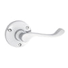 Door Lever Victorian Round Rose Pair Chrome Plated D63xP58mm

(Latch/Lock Sold Separately) in Chrome Plated