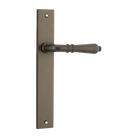Door Lever Sarlat on Long Backplate Signature Brass H240xW38xP55mm in Signature Brass