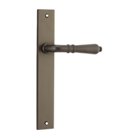 Door Lever Sarlat on Long Backplate Signature Brass H240xW38xP55mm in Signature Brass