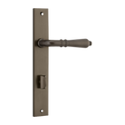 Door Lever Sarlat Rectangular Privacy Signature Brass CTC85mm H240xW38xP55mm in Signature Brass