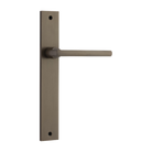 Door Lever Baltimore on Long Backplate Signature Brass H240xW38xP55mm in Signature Brass