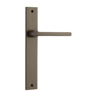Door Lever Baltimore on Long Backplate Signature Brass H240xW38xP55mm in Signature Brass