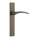 Door Lever Oxford on Long Backplate Signature Brass H240xW38xP60mm in Signature Brass