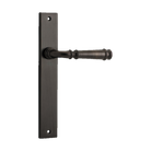 Door Lever Verona on Long Backplate Signature Brass H237xW50xP59mm in Signature Brass