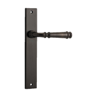 Door Lever Verona on Long Backplate Signature Brass H237xW50xP59mm in Signature Brass