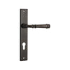 Door Lever Verona Rectangular Euro Signature Brass CTC85mm H237xW50xP59mm in Signature Brass