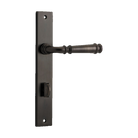 Door Lever Verona Rectangular Privacy Signature Brass CTC85mm H237xW50xP59mm in Signature Brass