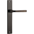 Door Lever Annecy on Long Backplate Signature Brass H237xW50xP65mm in Signature Brass