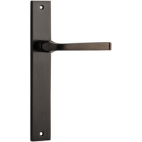 Door Lever Annecy on Long Backplate Signature Brass H237xW50xP65mm in Signature Brass