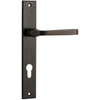 Door Lever Annecy Rectangular Euro Signature Brass CTC85mm H237xW50xP65mm in Signature Brass