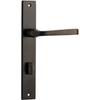 Door Lever Annecy Rectangular Privacy Signature Brass CTC85mm H237xW50xP65mm in Signature Brass